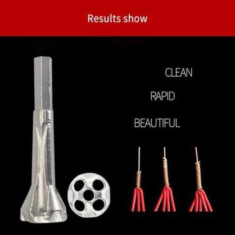 RUITASA Universal Connector 2.5-4 Square Electrical Drill Bit Cableï¼ŒWire Twisting Toolï¼ŒWire Stripper and Twister for Use with Power Drill Drivers - Image 2